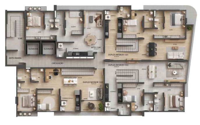 Imagem Cobertura com 3 Quartos à Venda, 167 m² em Tambaú - João Pessoa Imagem Cobertura com 3 Quartos à Venda, 167 m² em Tambaú - João Pessoa