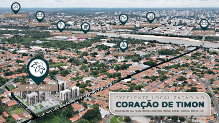 Imagem Apartamento com 2 Quartos à Venda, 54 m² em Centro - Timon