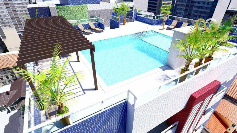 Imagem Apartamento com 1 Quarto à Venda, 51 m² em Vila Guilhermina - Praia Grande