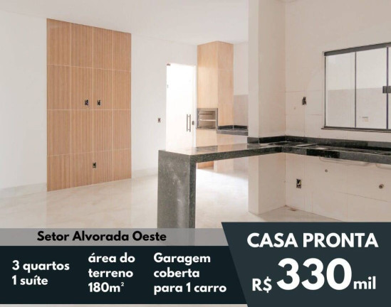 Imagem Casa com 3 Quartos à Venda, 180 m² em Alvorada Oeste - Aparecida De Goiânia