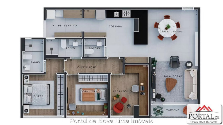 Imagem Apartamento com 2 Quartos à Venda, 66 m² em Alphaville Lagoa Dos Ingleses - Nova Lima Imagem Apartamento com 2 Quartos à Venda, 66 m² em Alphaville Lagoa Dos Ingleses - Nova Lima