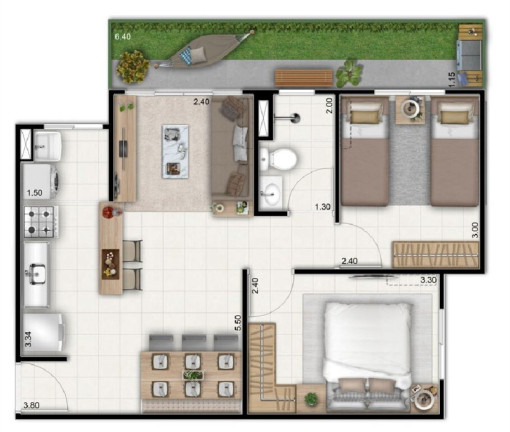 Imagem Imóvel com 2 Quartos à Venda, 45 m² em Taquara - Rio De Janeiro