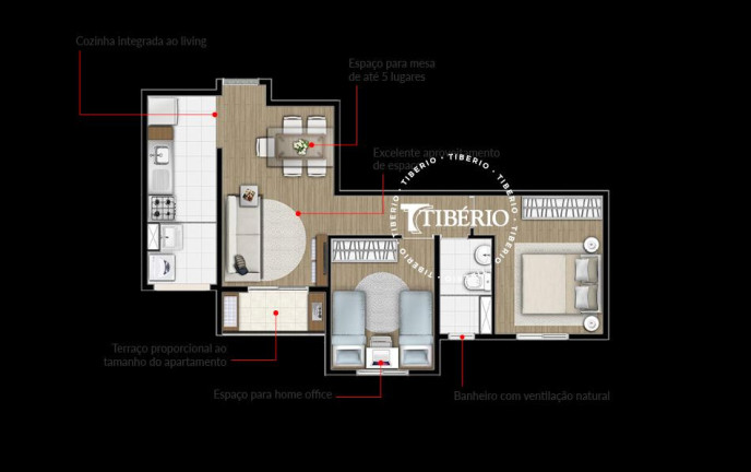 Apartamento com 3 Quartos à Venda, 59 m² em Parque Jaçatuba - Santo André