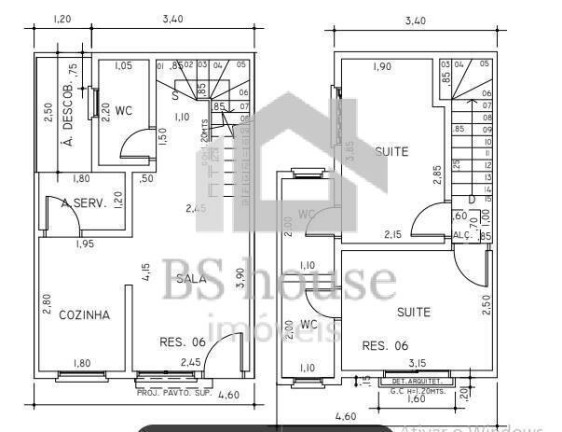 Foto do imóvel Casa com 2 Quartos à Venda, 56 m² em Vila Príncipe De Gales - Santo André