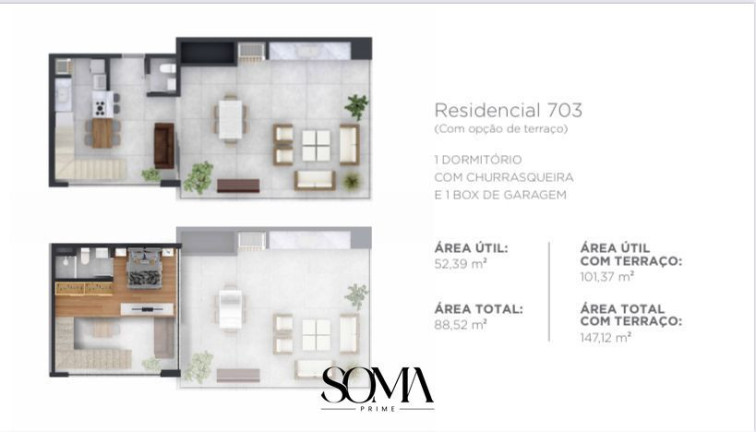Apartamento com 3 Quartos à Venda, 104 m² em Alto Do Parque - Lajeado