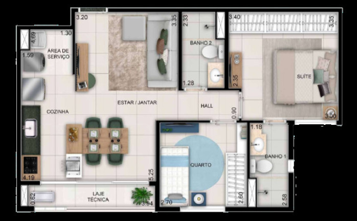 Imagem Apartamento com 2 Quartos à Venda, 58 m² em Setor Bela Vista - Goiânia Imagem Apartamento com 2 Quartos à Venda, 58 m² em Setor Bela Vista - Goiânia