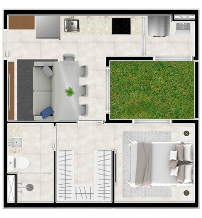 Imagem Apartamento com 1 Quarto à Venda, 26 m² em Vila Sônia - São Paulo