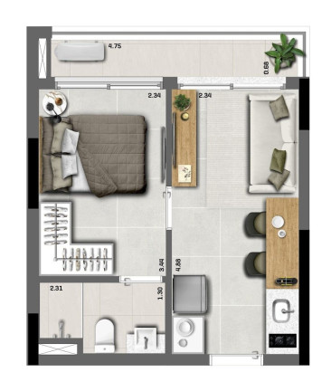 Imagem Apartamento com 1 Quarto à Venda, 32 m² em Indianópolis - São Paulo Imagem Apartamento com 1 Quarto à Venda, 32 m² em Indianópolis - São Paulo
