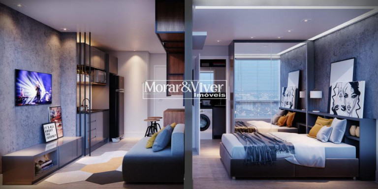 Imagem Apartamento com 1 Quarto à Venda, 33 m² em Alto Da Glória - Curitiba Imagem Apartamento com 1 Quarto à Venda, 33 m² em Alto Da Glória - Curitiba