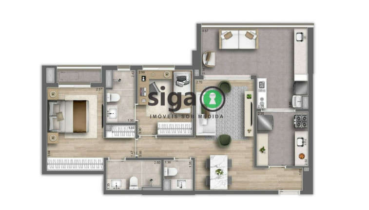 Imagem Apartamento com 2 Quartos à Venda, 80 m² em Butantã - São Paulo