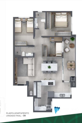 Imagem Apartamento com 3 Quartos à Venda, 98 m² em Monte Castelo - Campo Grande Imagem Apartamento com 3 Quartos à Venda, 98 m² em Monte Castelo - Campo Grande