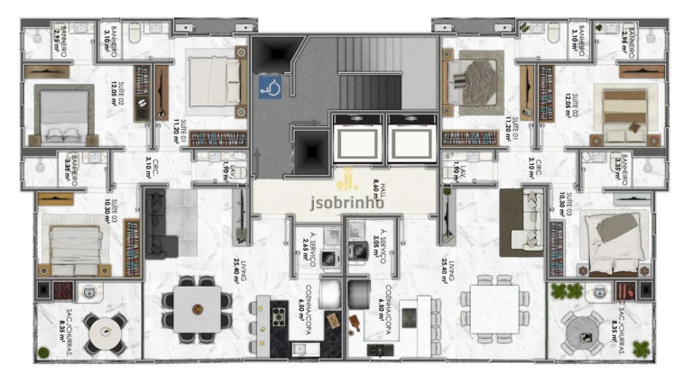 Imagem Apartamento com 3 Quartos à Venda, 105 m² em Meia Praia - Itapema Imagem Apartamento com 3 Quartos à Venda, 105 m² em Meia Praia - Itapema