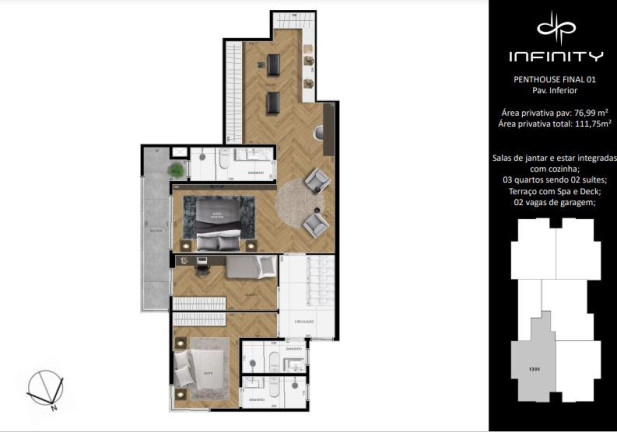 Imagem Apartamento com 3 Quartos à Venda, 107 m² em Centro - São José Dos Pinhais Imagem Apartamento com 3 Quartos à Venda, 107 m² em Centro - São José Dos Pinhais