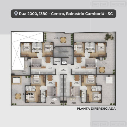 Imagem Apartamento com 2 Quartos à Venda, 61 m² em Centro - Balneário Camboriú