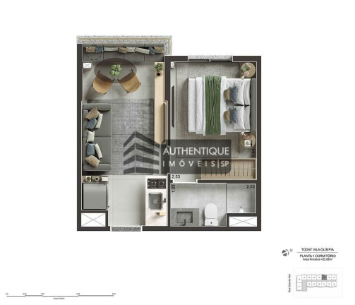 Imagem Apartamento com 2 Quartos à Venda, 39 m² em Vila Olímpia - São Paulo Imagem Apartamento com 2 Quartos à Venda, 39 m² em Vila Olímpia - São Paulo