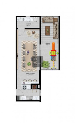 Apartamento com 1 Quarto à Venda, 37 m² em Balneário Pereque - Porto Belo