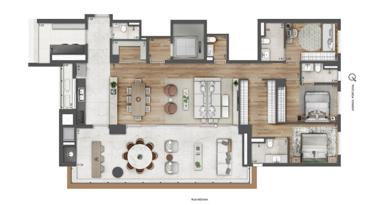 Imagem Apartamento com 4 Quartos à Venda, 190 m² em Brooklin Paulista - São Paulo