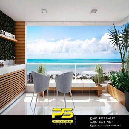 Apartamento com 3 Quartos à Venda, 157 m² em Altiplano Cabo Branco - João Pessoa