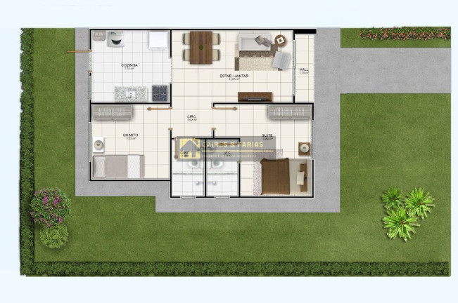 Imagem Casa de Condomínio com 2 Quartos à Venda, 128 m² em Feira 7 - Feira De Santana