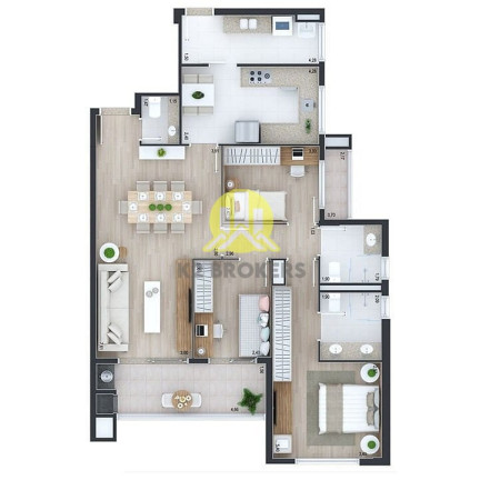 Imagem Apartamento com 3 Quartos à Venda, 105 m² em Juvevê - Curitiba Imagem Apartamento com 3 Quartos à Venda, 105 m² em Juvevê - Curitiba