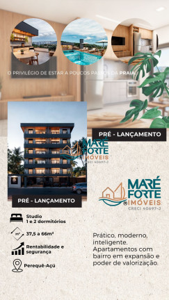 Imagem Apartamento com 1 Quarto à Venda, 37 m² em Perequê Açu - Ubatuba