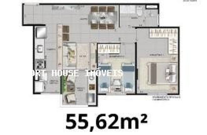 Imagem Apartamento com 2 Quartos à Venda, 55 m² em Jardim - Santo André Imagem Apartamento com 2 Quartos à Venda, 55 m² em Jardim - Santo André