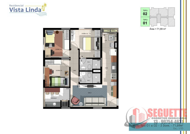 Imagem Apartamento com 3 Quartos à Venda, 21 m² em Jd. Vista Linda - Bertioga Imagem Apartamento com 3 Quartos à Venda, 21 m² em Jd. Vista Linda - Bertioga