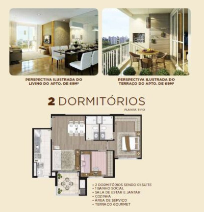 Imagem Apartamento com 2 Quartos à Venda, 69 m² em Ecoville - Curitiba