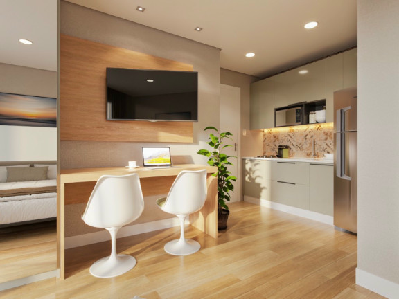 Imagem Imóvel com 1 Quarto à Venda, 54 m² em Bacacheri - Curitiba Imagem Imóvel com 1 Quarto à Venda, 54 m² em Bacacheri - Curitiba