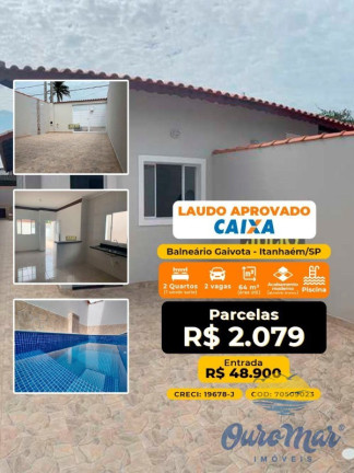 Imagem Casa com 2 Quartos à Venda, 64 m² em Gaivota - Itanhaém