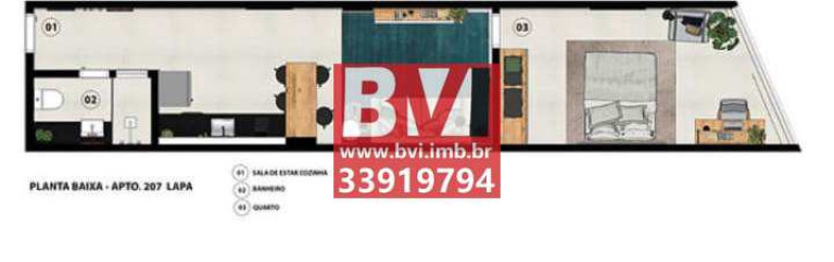 Imagem Apartamento com 1 Quarto à Venda, 48 m² em Centro - Rio De Janeiro Imagem Apartamento com 1 Quarto à Venda, 48 m² em Centro - Rio De Janeiro