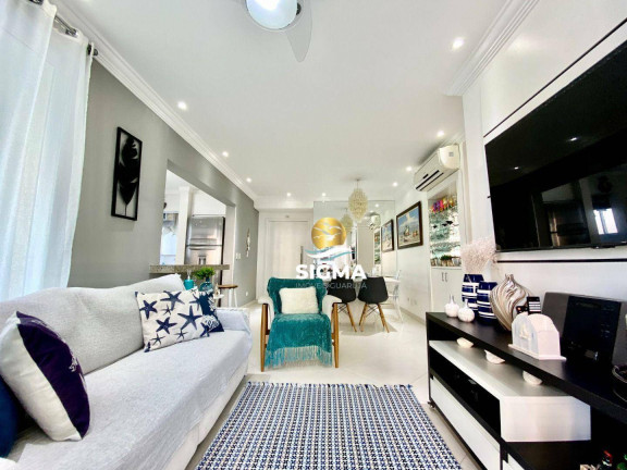 Apartamento com 3 Quartos à Venda, 130 m² em Enseada - Guarujá