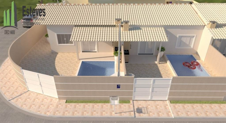 Casa com 2 Quartos à Venda, 63 m² em Tupy - Itanhaem