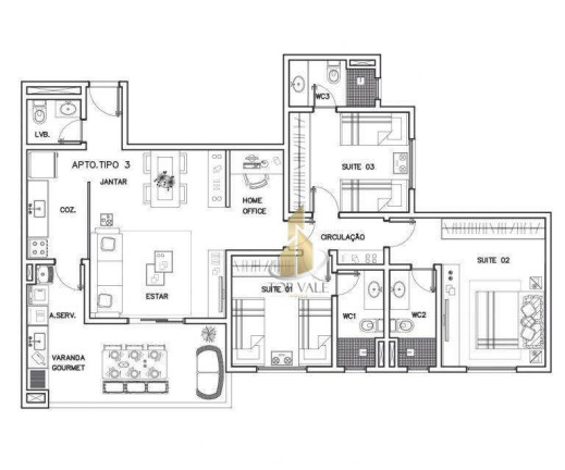 Imagem Apartamento com 3 Quartos à Venda, 85 m² em Urbanova - São José Dos Campos Imagem Apartamento com 3 Quartos à Venda, 85 m² em Urbanova - São José Dos Campos