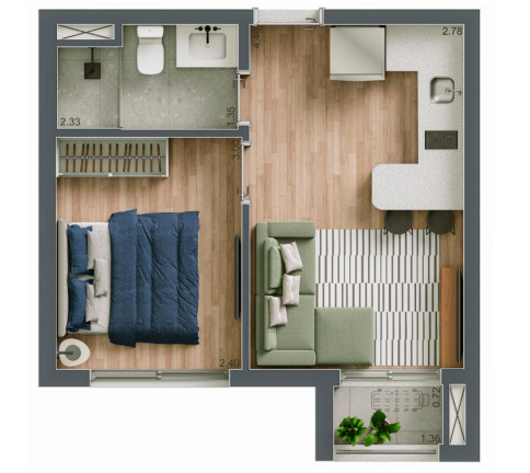 Imagem Apartamento com 1 Quarto à Venda, 28 m² em Vila Clementino - São Paulo Imagem Apartamento com 1 Quarto à Venda, 28 m² em Vila Clementino - São Paulo