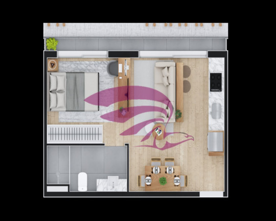 Imagem Imóvel com 1 Quarto à Venda, 49 m² em Batel - Curitiba