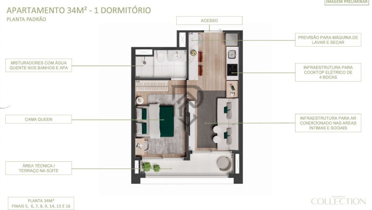 Imagem Apartamento com 1 Quarto à Venda, 34 m² em Vila Mariana - São Paulo