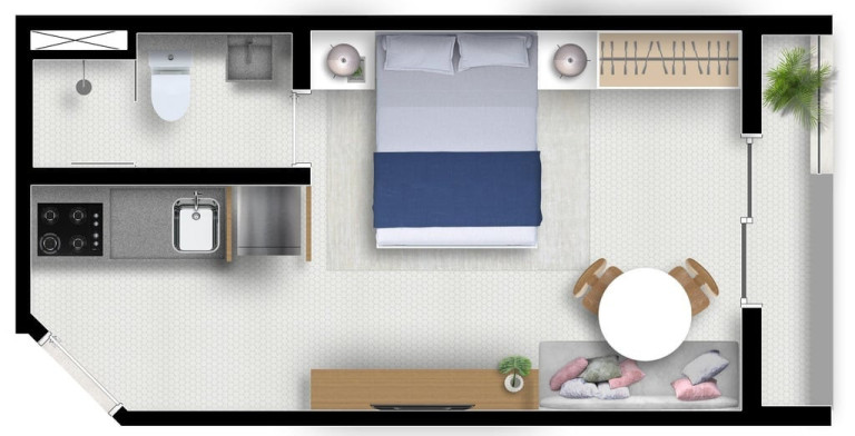 Imagem Apartamento com 1 Quarto à Venda, 24 m² em Vila Buarque - São Paulo