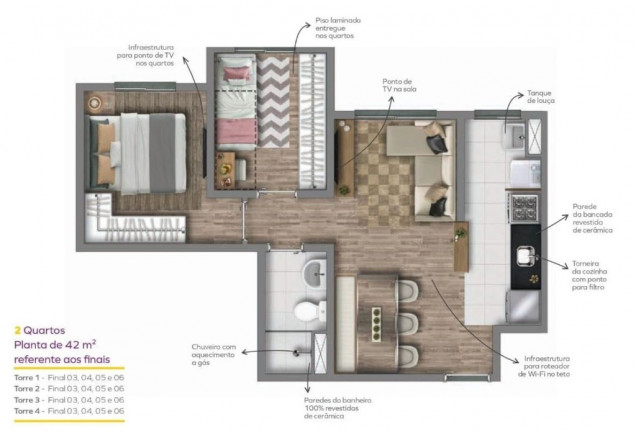 Imagem Apartamento com 2 Quartos à Venda, 41 m² em Jardim Monte Alegre - Taboão Da Serra