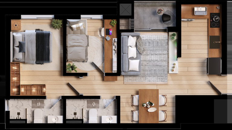 Imagem Apartamento com 3 Quartos à Venda, 86 m² em Santa Quitéria - Curitiba