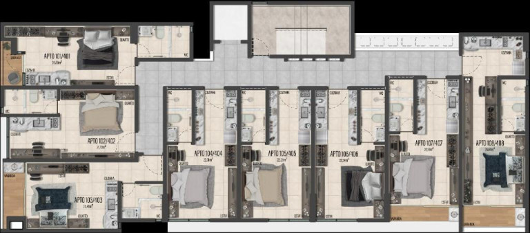Imagem Apartamento com 1 Quarto à Venda, 22 m² em Intermares - Cabedelo