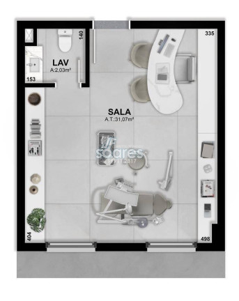 Imagem Sala Comercial à Venda, 52 m² em São Gonçalo - Pelotas