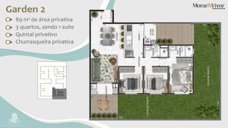 Imagem Apartamento com 3 Quartos à Venda, 73 m² em Emiliano Perneta - Pinhais