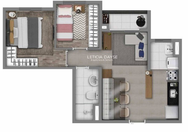 Imagem Apartamento com 2 Quartos à Venda, em Jaragua - São Paulo Imagem Apartamento com 2 Quartos à Venda, em Jaragua - São Paulo