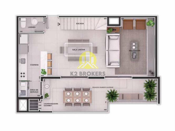 Imagem Cobertura com 3 Quartos à Venda, 128 m² em Rebouças - Curitiba Imagem Cobertura com 3 Quartos à Venda, 128 m² em Rebouças - Curitiba