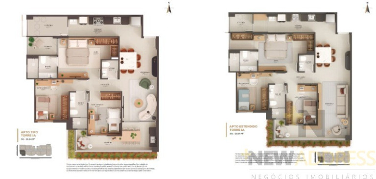 Apartamento com 3 Quartos à Venda, 91 m² em Jardim Camburi - Vitória