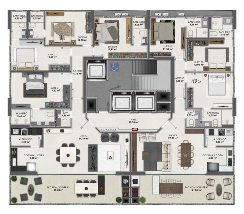 Imagem Apartamento com 3 Quartos à Venda, 132 m² em Meia Praia - Itapema Imagem Apartamento com 3 Quartos à Venda, 132 m² em Meia Praia - Itapema