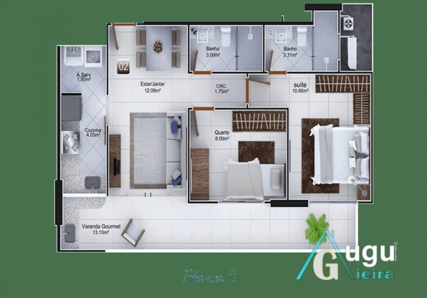 Imagem Apartamento com 2 Quartos à Venda, 65 m² em Centro - Guarapari