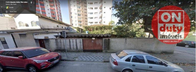 Terreno à Venda ou Locação, 332 m² em Ponta Da Praia - Santos