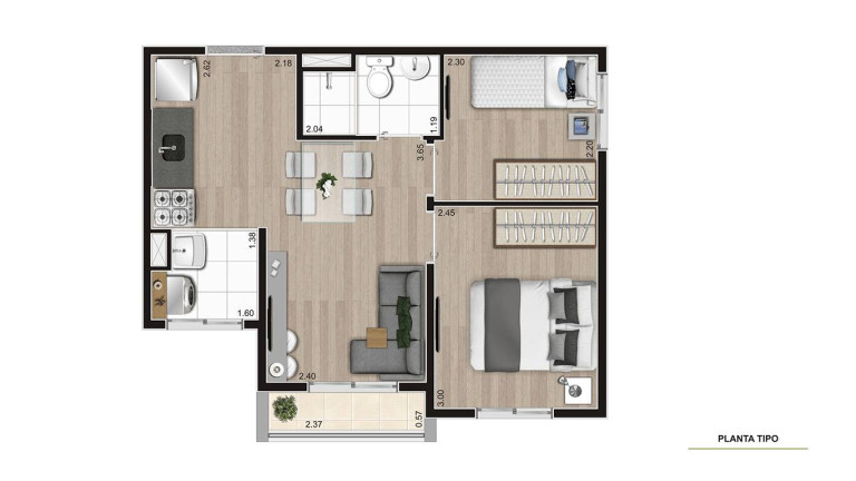 Imagem Apartamento com 2 Quartos à Venda, 37 m² em Vila Moraes - São Paulo